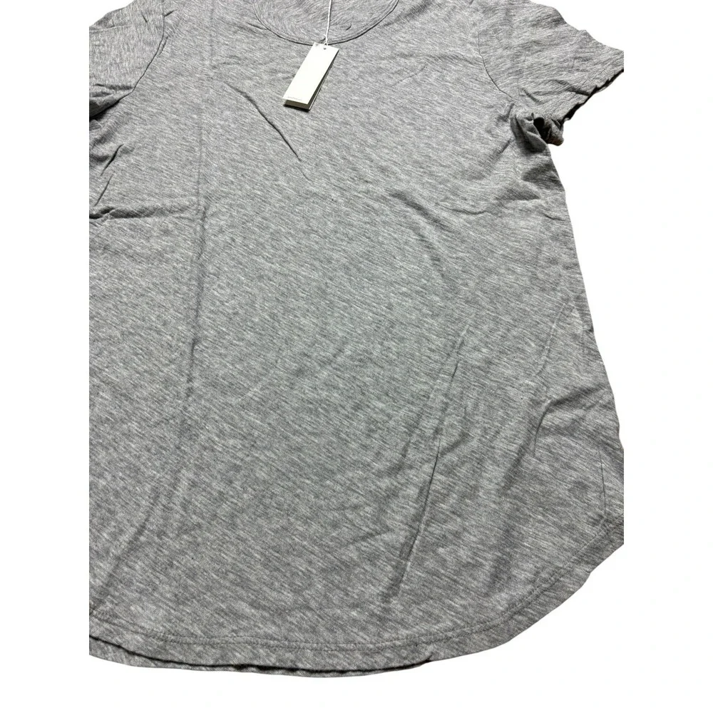 James Perse Standard Gray T Shirt Size 3 (L) Short Sleeve 100% Cotton Minimalist - Picture 3 of 6